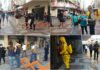 Calçadão da Rua Halfeld teve ação de enfrentamento ao coronavírus