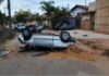 Após perseguição e capotamento, PM prende dois homens e impede furtos na cidade de Barbacena