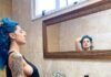 Tati Zaqui mostra bumbum avantajado e deixa parte dos seios à mostra